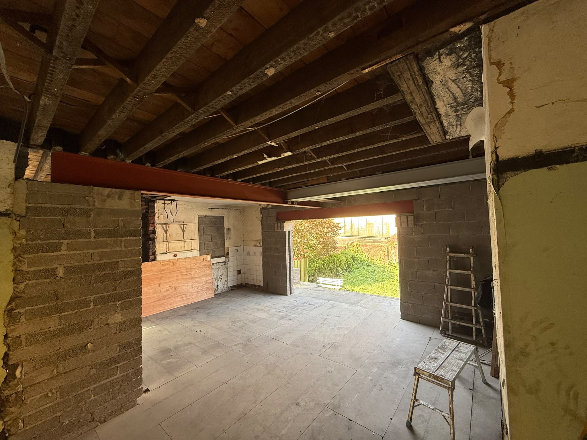Structural knock-through, second view